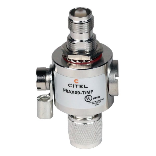 Citel Outdoor RF Protector, Dc-3.5 Ghz, Dc Pass, 25W, Imax 20Ka, Male-Female Tnc Connector P8AX09-T/MF - main